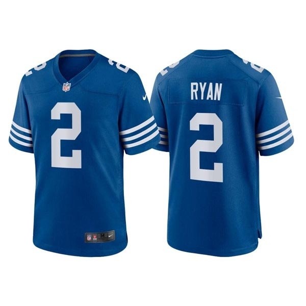 Men's Indianapolis Colts #2 Matt Ryan Blue Alternate Vapor Limited Jersey