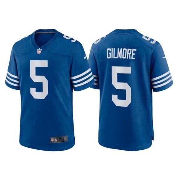 Men's Indianapolis Colts #5 Stephon Gilmore Royal Blue Alternate Stitched Football Jersey