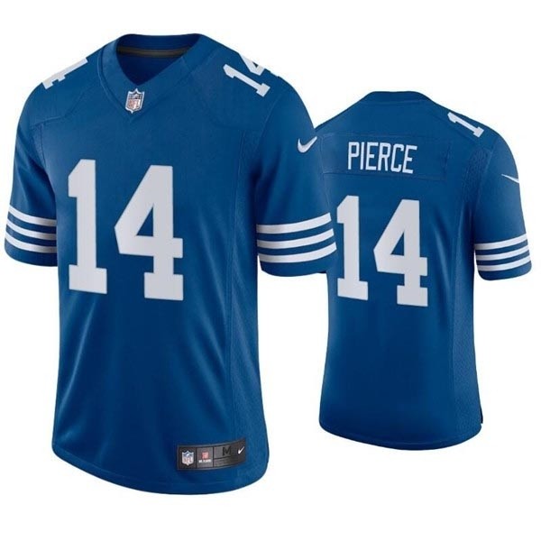 Men's Indianapolis Colts #14 Alec Pierce Royal Blue Alternate Stitched Football Jersey