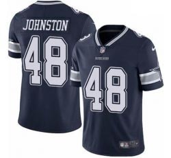 Men's Dallas Cowboys #84 Daryl Johnston Blue Nike Vapor Limited Jersey