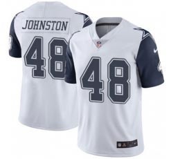 Men's Dallas Cowboys #84 Daryl Johnston White Nike Rush Limited Jersey