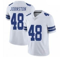 Men's Dallas Cowboys #48 Daryl Johnston White Nike Vapor Limited Jersey