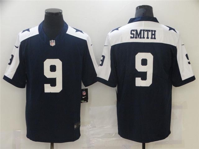 Dallas Cowboys #9 Jaylon Smith Thanksgiving Blue Vapor Limited Jersey