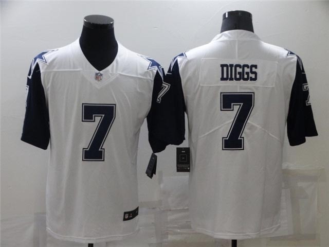 Dallas Cowboys #7 Trevon Diggs White Alternate Vapor Limited Jersey