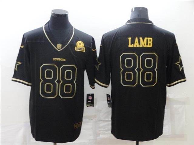 Dallas Cowboys #88 CeeDee Lamb Black Gold Vapor Limited Jersey