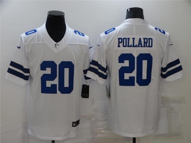 Dallas Cowboys #20 Tony Pollard White Vapor Limited Jersey