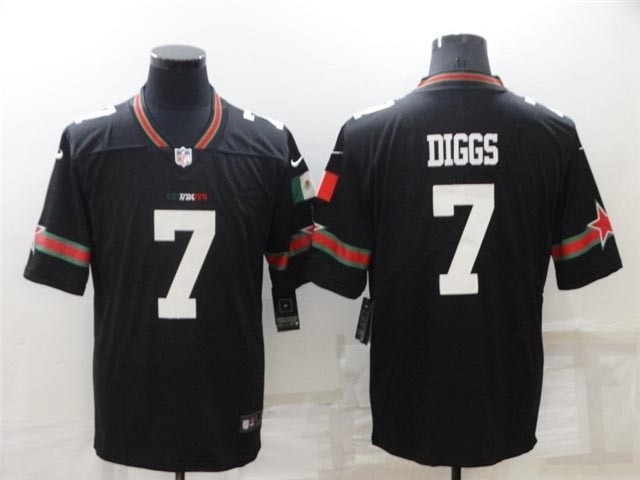 Dallas Cowboys #7 Trevon Diggs Black Mexico Vapor Limited Jersey