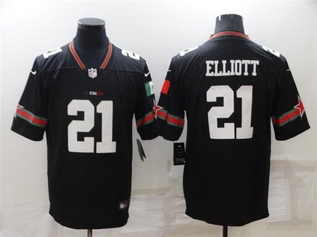 Dallas Cowboys #21 Ezekiel Elliott Black Mexico Vapor Limited Jersey