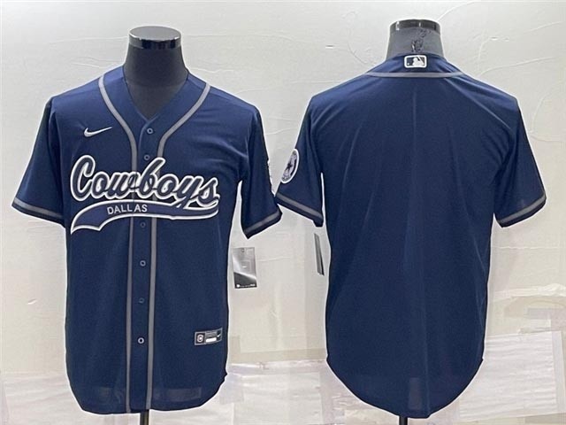 NFL Dallas Cowboys Blank Navy Baseball Cool Base Team Jersey