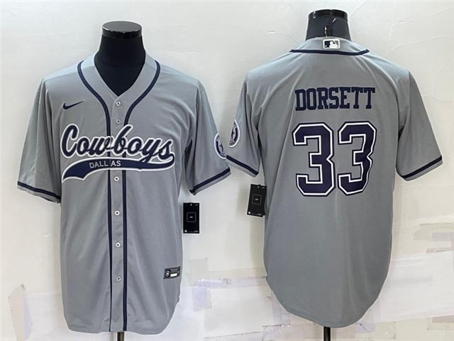 NFL Dallas Cowboys #33 Tony Dorsett Gray Baseball Cool Base Jersey