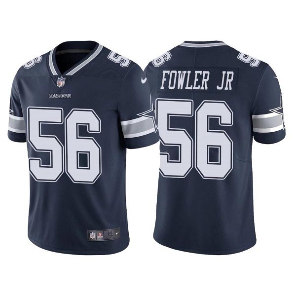 Men's Dallas Cowboys #56 Dante Fowler Jr. Navy Vapor Limited Stitched Jersey