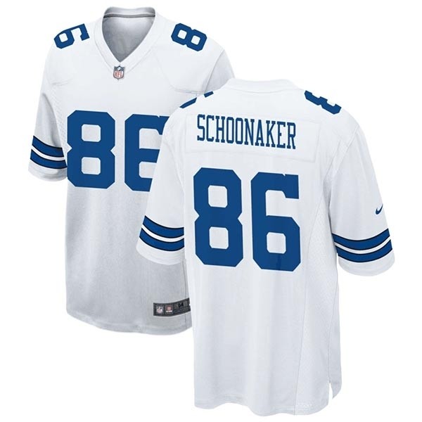 Men's Dallas Cowboys #86 Luke Schoonmaker White Vapor Untouchable Stitched Jersey