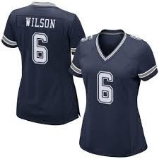 Women's Dallas Cowboys #6 Donavan Wilson Navy Vapor Limited Stitched Jersey