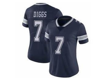 Women's Dallas Cowboys #7 Trevon Diggs Blue Vapor Limited Jersey