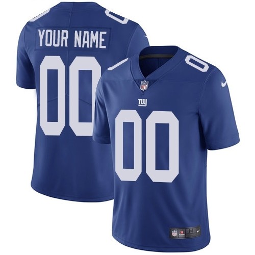 NFL New York Giants Vapor Untouchable Customized Limited Royal Blue Home Men's Jersey(Name and number remark in comment column)