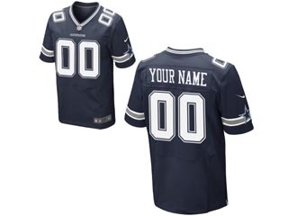 NFL Dallas Cowboys Customized Navy Blue Jersey