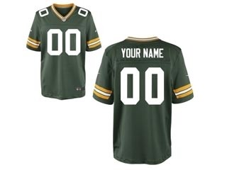 NFL Green Bay Packers Customized Green Jersey