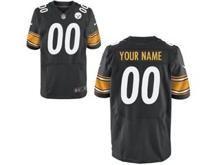 NFL Pittsburgh Steelers Customized Black Jersey