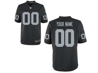 NFL Oakland Raiders Customized Black Jersey