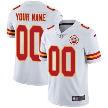 Nike Kansas City Chiefs Limited White Road Vapor Untouchable Customized jerseys(Name and number remark in comment column)