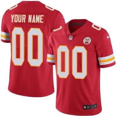 Nike Kansas City Chiefs Red Home Vapor Untouchable Customized jerseys(Name and number remark in comment column)