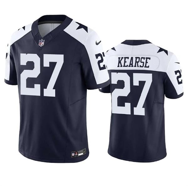 Men's Dallas Cowboys #27 Jayron Kearse Navy thankgiving 2023 F.U.S.E. Vapor Limited Stitched Football Jersey