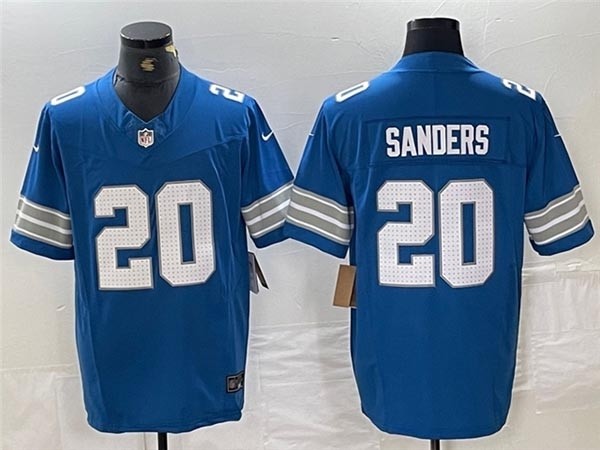 Men's Detroit Lions #20 Barry Sanders 2024 Blue Vapor F.U.S.E. Limited Jersey