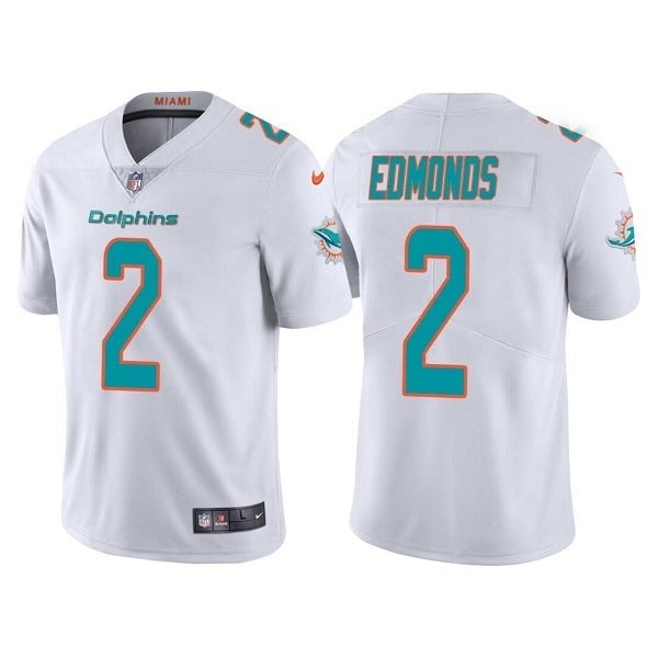 Men's Miami Dolphins #2 Chase Edmonds White Vapor Untouchable Limited Stitched Football Jersey