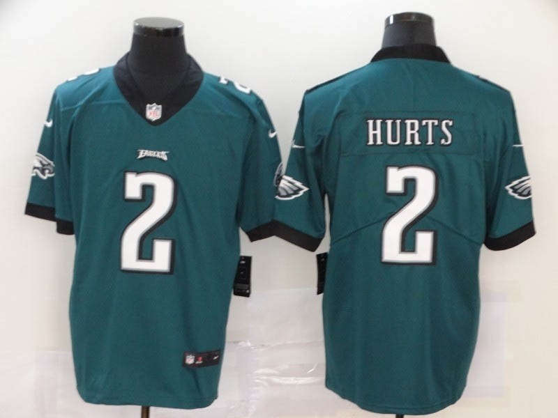 NFL Philadelphia Eagles #2 Jalen Hurts Green Vapor Untouchable Limited Jersey