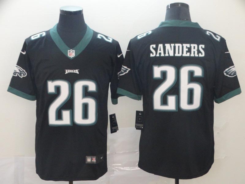 NFL Philadelphia Eagles #26 Miles Sanders Black Vapor Untouchable Limited Jersey