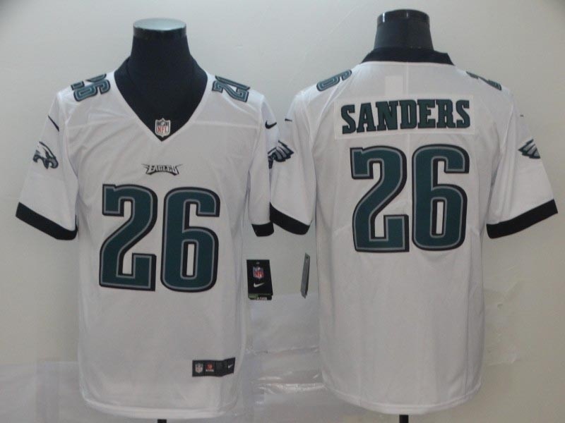 NFL Philadelphia Eagles #26 Miles Sanders White Vapor Untouchable Limited Jersey