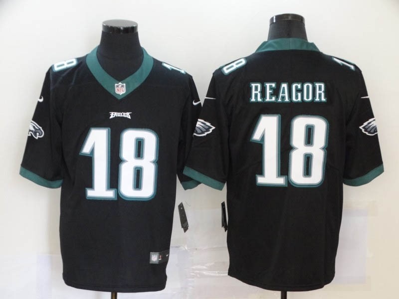 NFL Philadelphia Eagles #18 Jalen Reagor Black Vapor Untouchable Limited Jersey