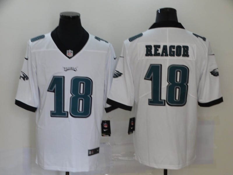 NFL Philadelphia Eagles #18 Jalen Reagor White Vapor Untouchable Limited Jersey