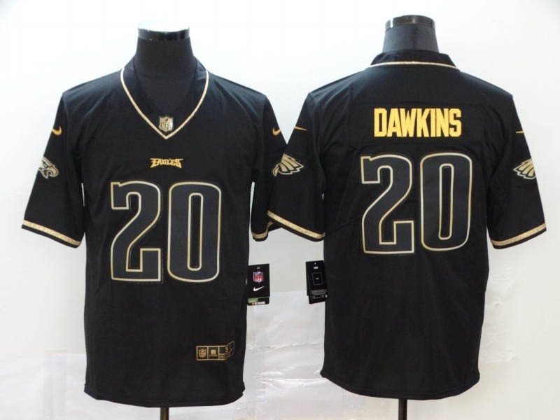 NFL Philadelphia Eagles #20 Brian Dawkins Black Gold Vapor Untouchable Limited Jersey