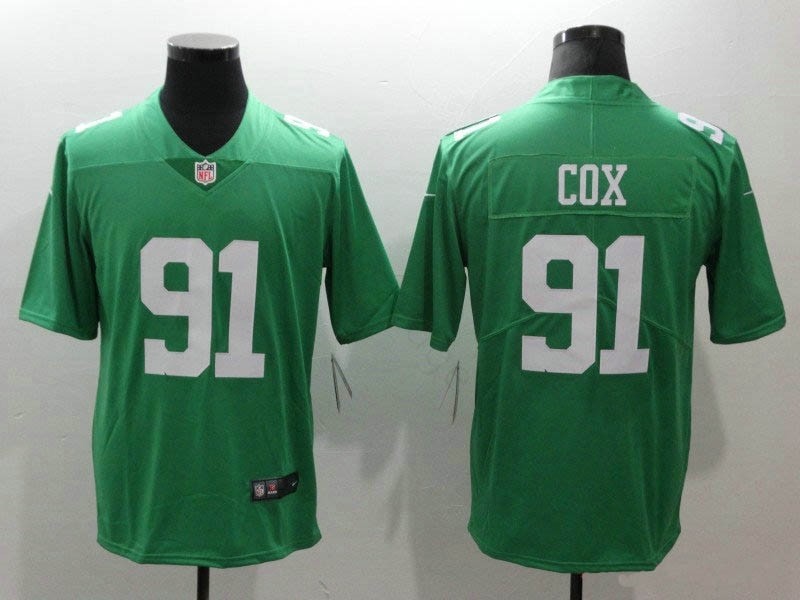 NFL Philadelphia Eagles #91 Fletcher Cox Light Green Vapor Untouchable Limited Jersey