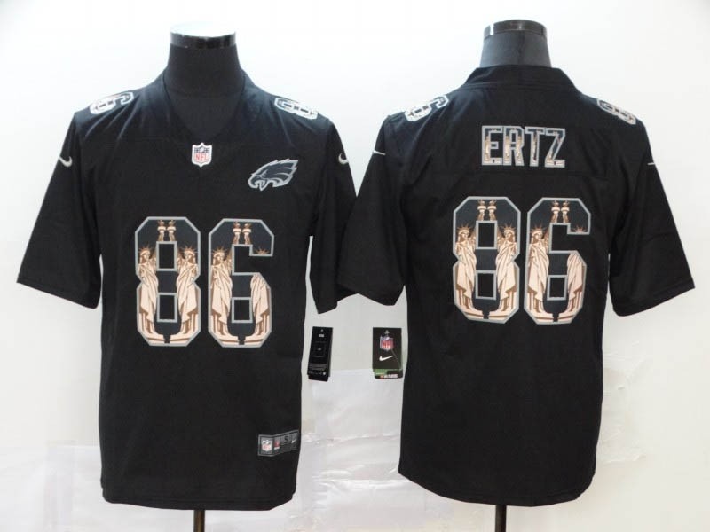 NFL Philadelphia Eagles #86 Zach Ertz Black Statue Of Liberty Limited Jersey