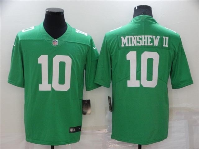 Philadelphia Eagles #10 Gardner Minshew II Throwback Green Vapor Limited Jersey