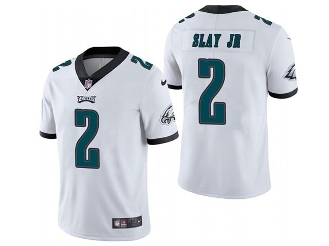 Men's Philadelphia Eagles #2 Darius Slay Jr White Vapor Limited Jersey