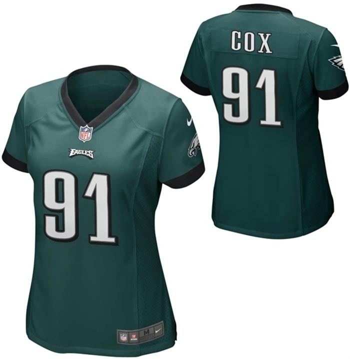 Women's Philadelphia Eagles #91 Fletcher Cox Grreen Vapor Untouchable Limited Stitched Football Jersey(Run Small)