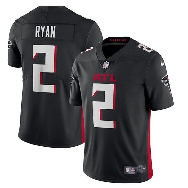 NFL Falcons Ryan #2 black ATL Jersey