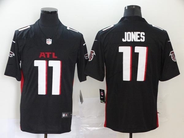 NFL Falcons Jones #11 black ATL Jersey