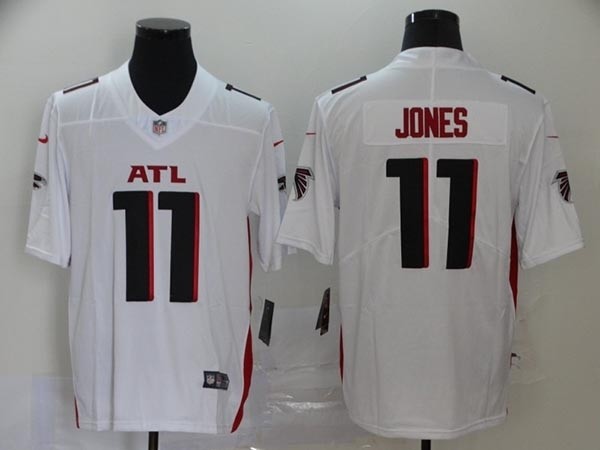 NFL Falcons Jones #11 white ATL Jersey