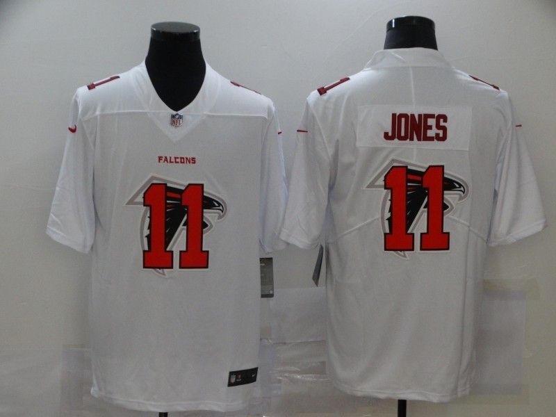 Nike Falcons #11 Julio Jones White Shadow Logo Limited Jersey