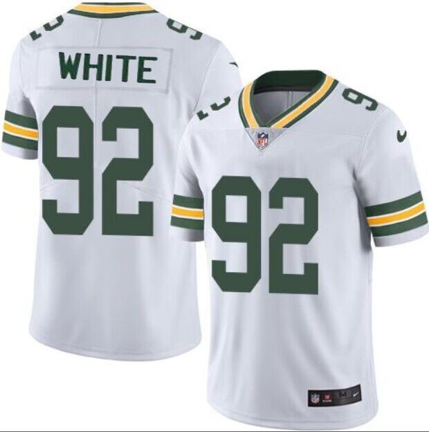 Men's Green Bay Packers #92 Reggie White White Vapor Untouchable Limited Stitched Football Jersey