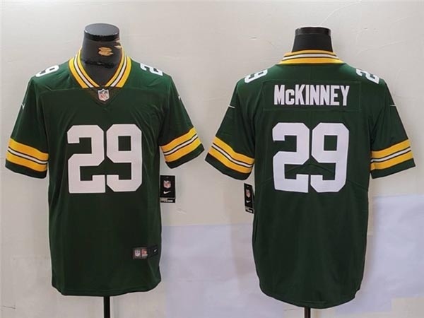 Men's Green Bay Packers #29 Xavier McKinney Green Vapor Limited Jersey