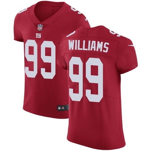 Men's New York Giants #99 Leonard Williams Red Stitched Vapor Limited Jersey