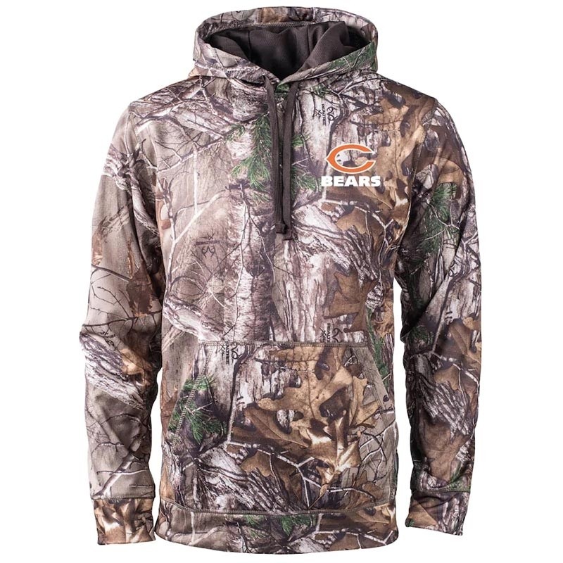 Men's Chicago Bears Realtree Camouflage Champion Tech Fleece Pullover Hoodie