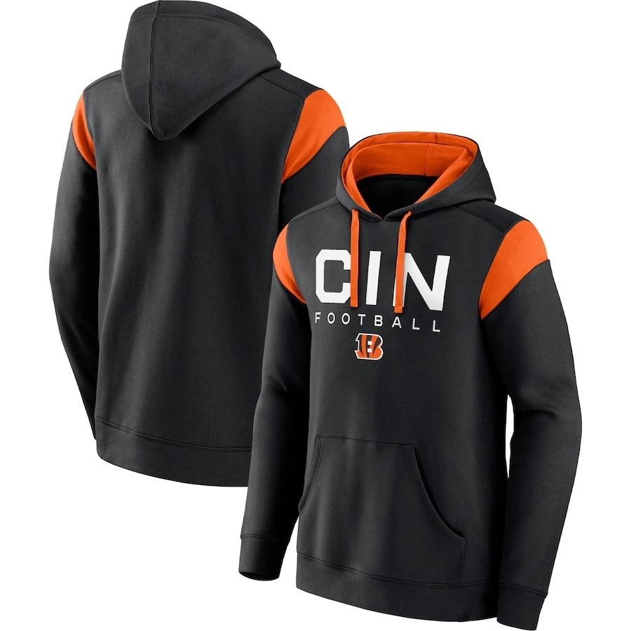 Men's Cincinnati Bengals Navy Call The Shot Pullover Hoodie