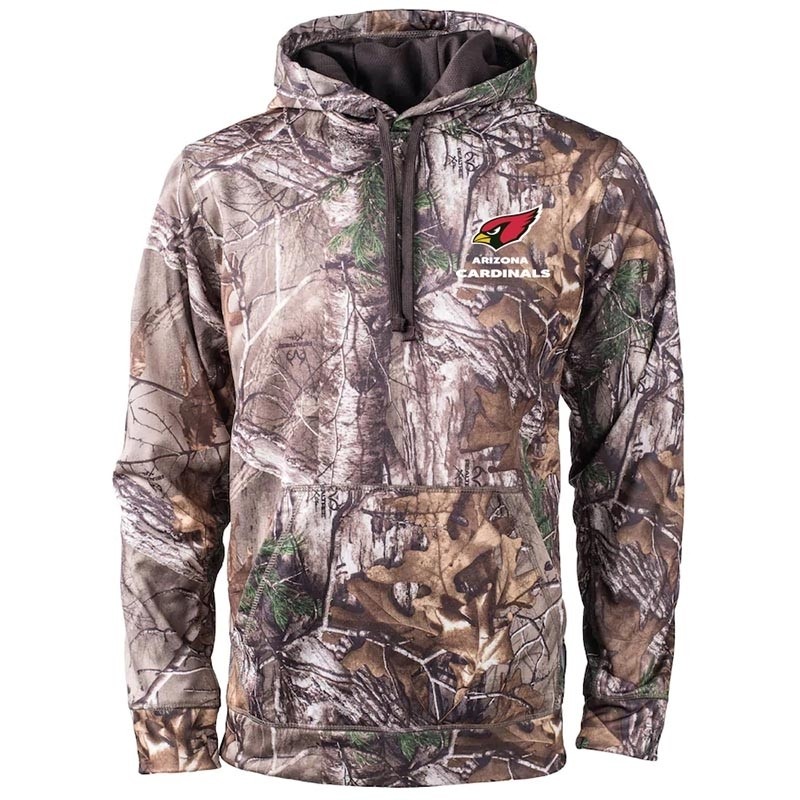 Men's Arizona Cardinals Realtree Camouflage Champion Tech Fleece Pullover Hoodie