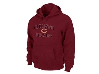 NFL Chicago Bears red Hoodies